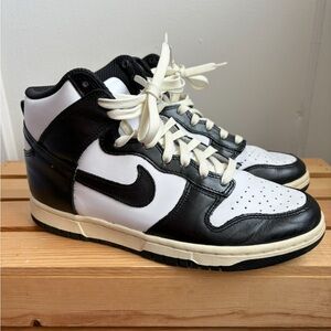 Nike Dunk High Vintage Black and White “Pandas” Sneakers